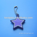 soft pvc Christmas decorative star shape pvc keychains